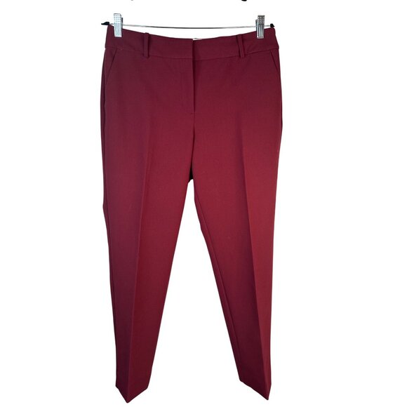 Talbots Hampshire Ankle Pants Women Size 10 Red Polyester/Viscose/Spandex - Picture 8 of 16